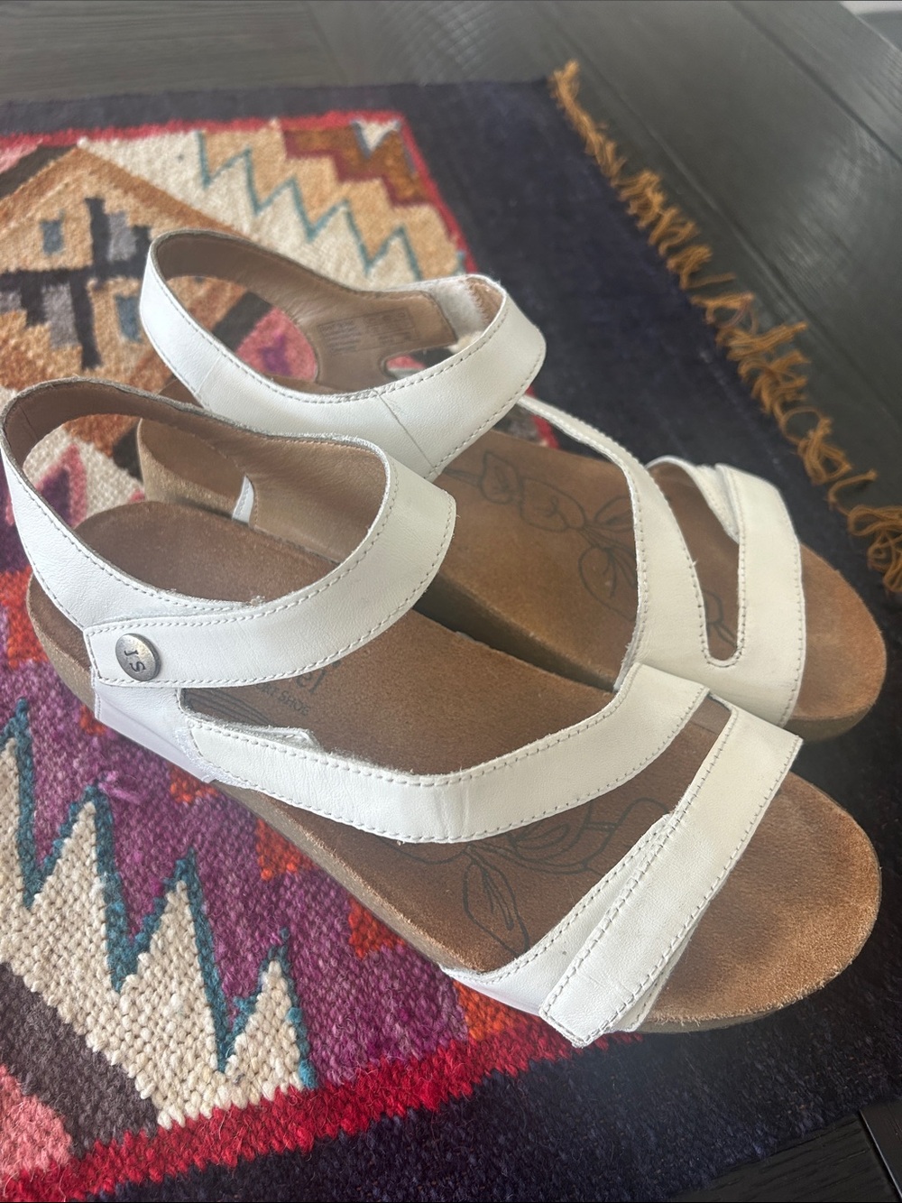 Women’s Josef Seibel Tonga 25 White Trio Strappy Comfort Sandals 40 (9-9.5)